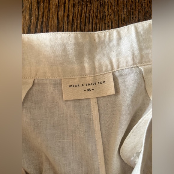 Wear a smile too women’s wide high rise pants ivory size XS - Picture 7 of 7